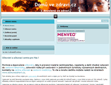 Tablet Screenshot of domuvezdravi.cz